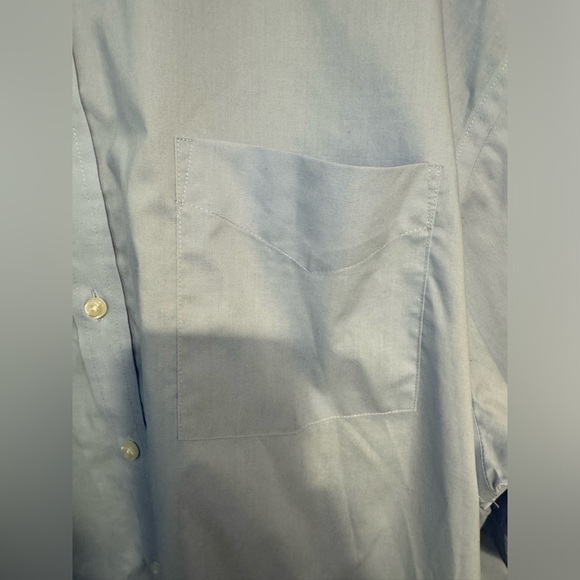 Stafford Big and Tall Light Blue Button Down Size 22 38-39 - Picture 8 of 14